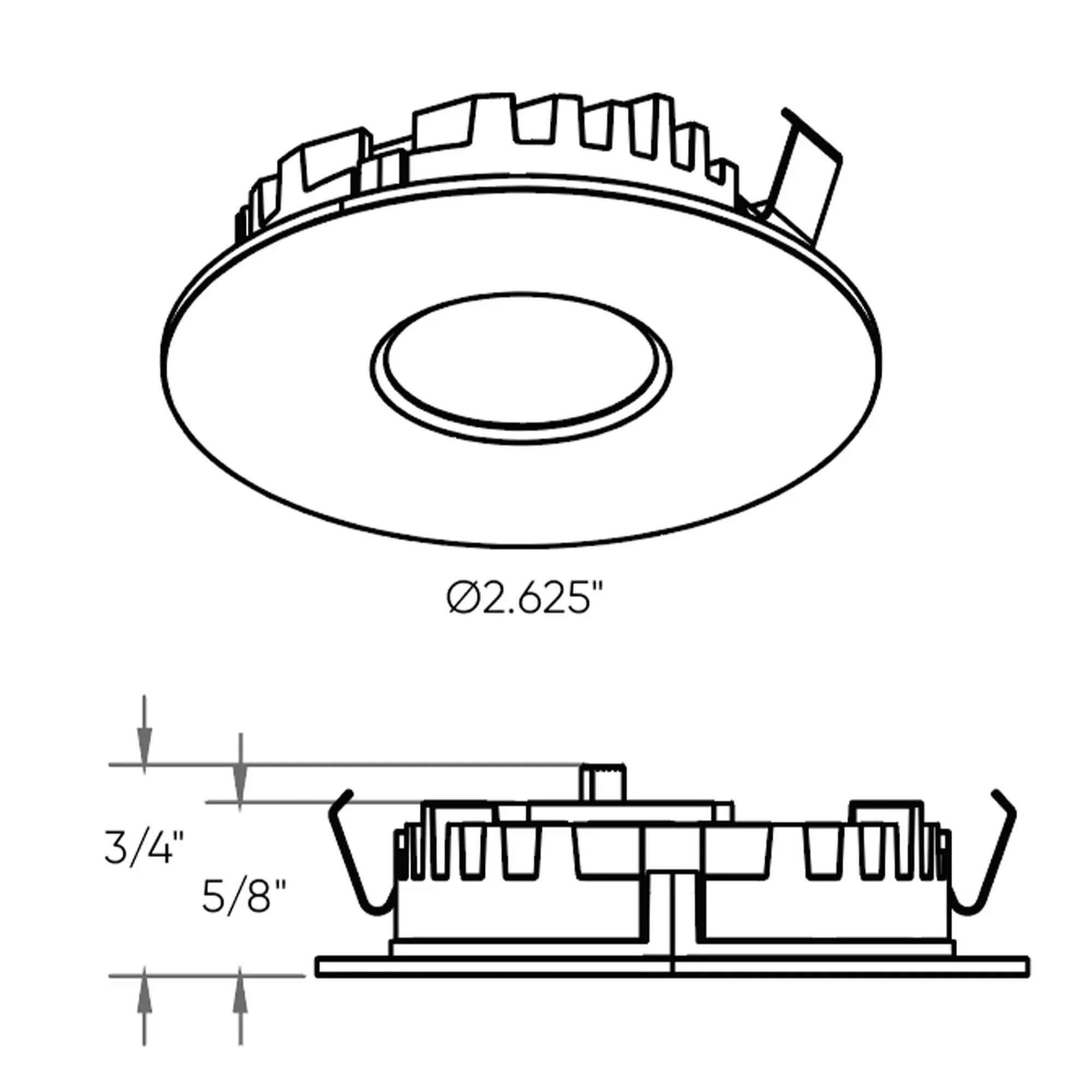 12V LED Recessed Superpuck 5CCT