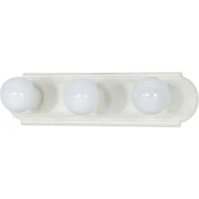 18 in. 3 Lights Bath Bar White Finish