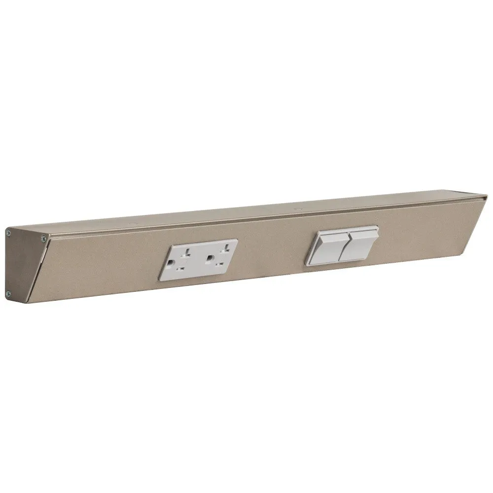 18" Tamper Resistant Outlet & Switches Under Cabinet Power Strip