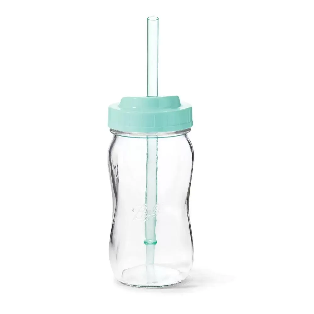 2-Pack Ball Sip Straw Contoured Jars 1440016024