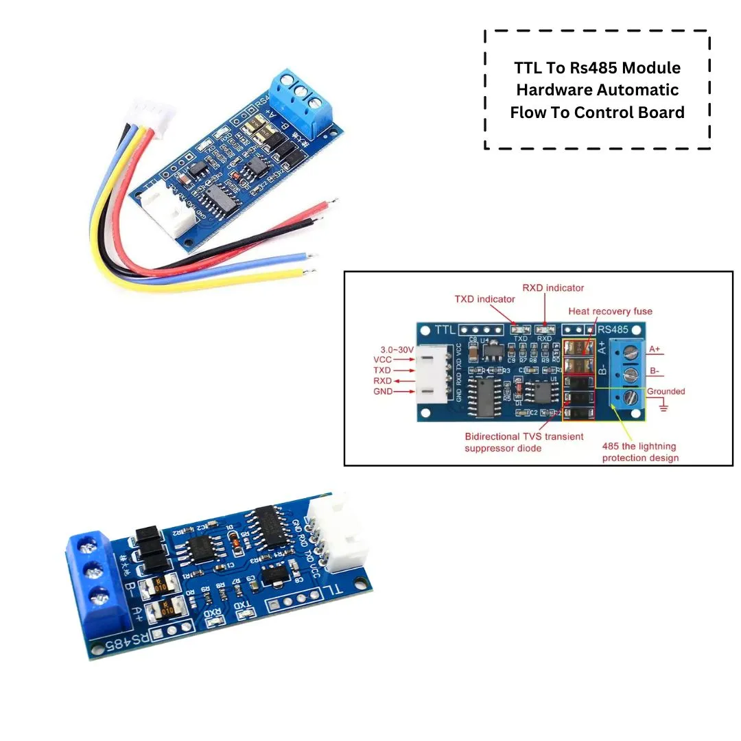 3.3V-5V TTL to RS485 Power Supply Converter Board Hardware Auto Controllers