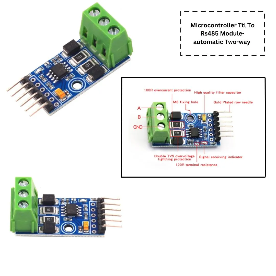 3.3V-5V TTL to RS485 Power Supply Converter Board Hardware Auto Controllers