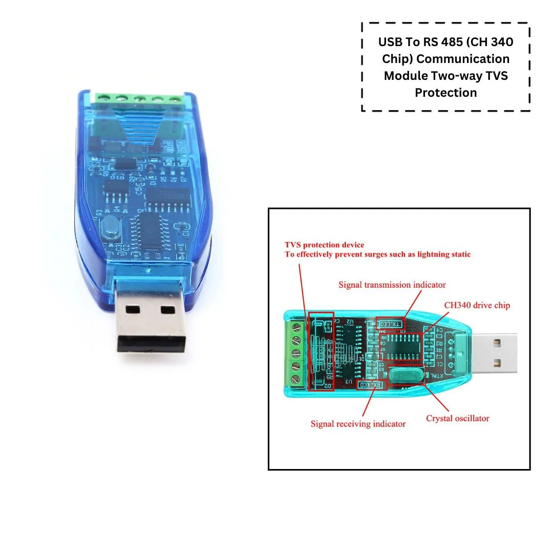 3.3V-5V TTL to RS485 Power Supply Converter Board Hardware Auto Controllers