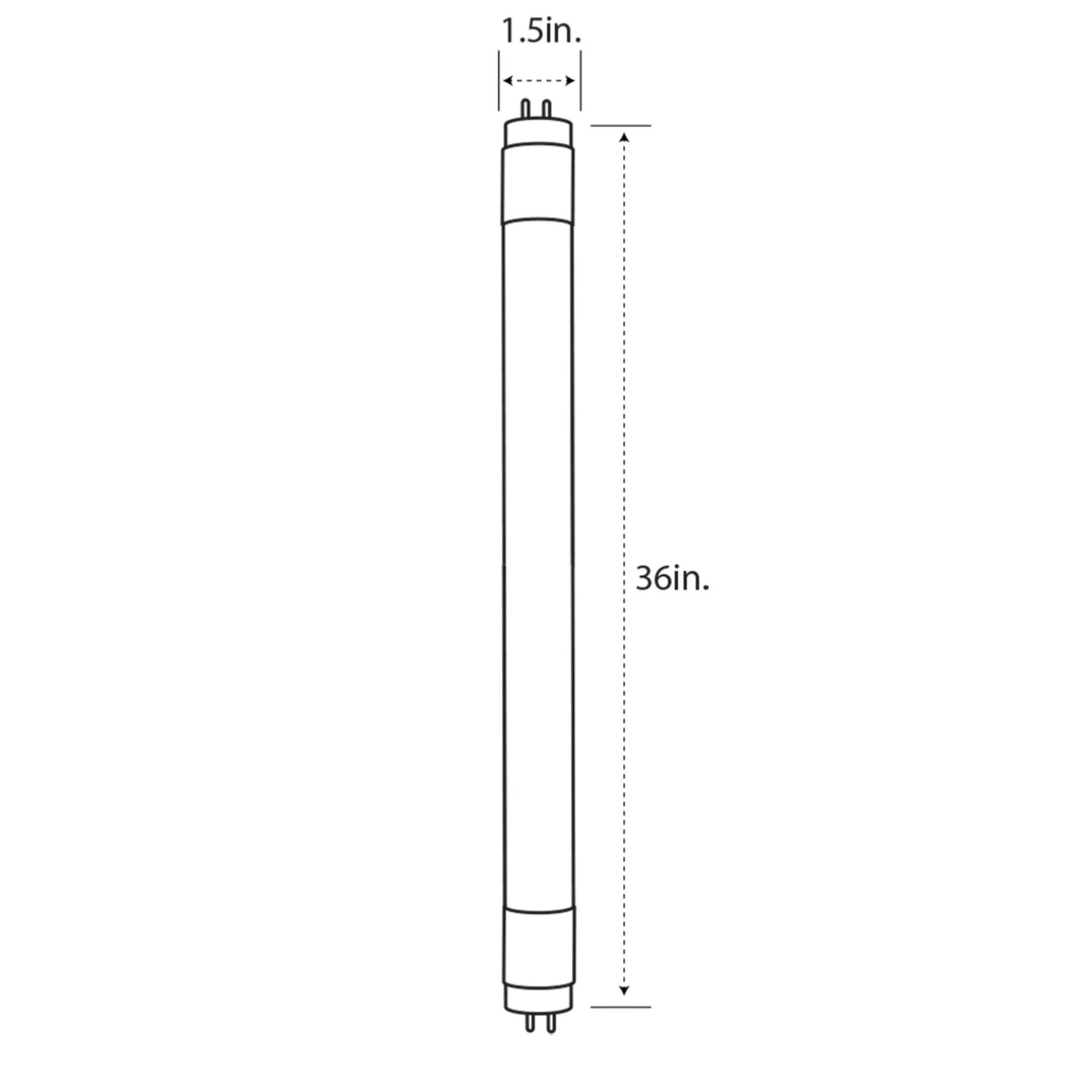 4 ft. 18W Cool White (4000K) G13 Base (T8/T12 Replacement) Ballast Bypass (Type B) LED Linear Tube (10-Pack)