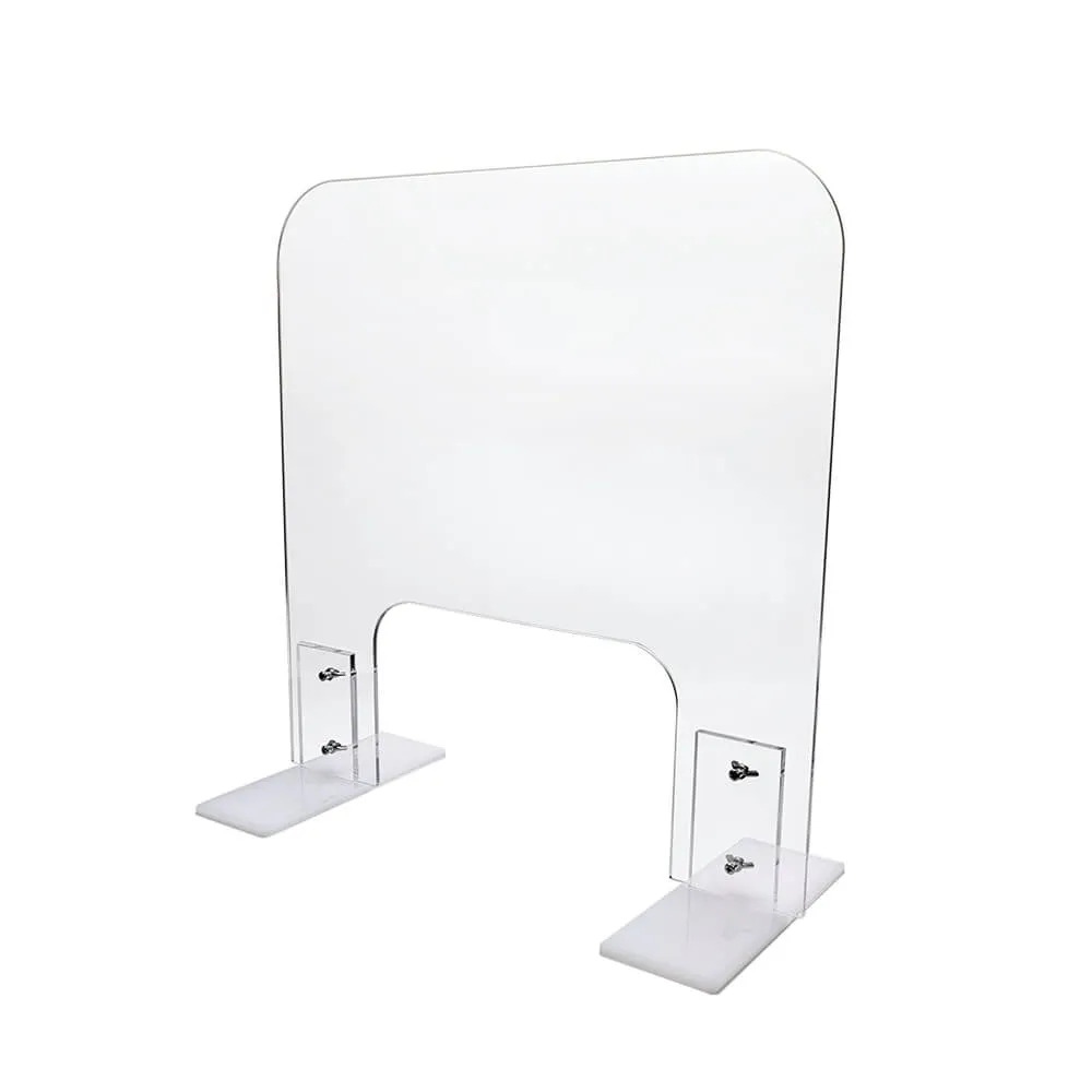 60x70cm Lightweight Easy-to-Install Acrylic Distancing Barriers (Non-Recessed) - CLEARANCE