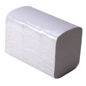 7.8" x 6.25" 2 Ply White Interfold Embossed Napkins, Case of 6,000