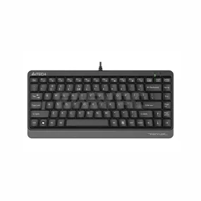 A4tech FKS11 Natural A Compact Keyboard Black/grey High-Elasticity Silicon Comfort Roundedge Keycaps