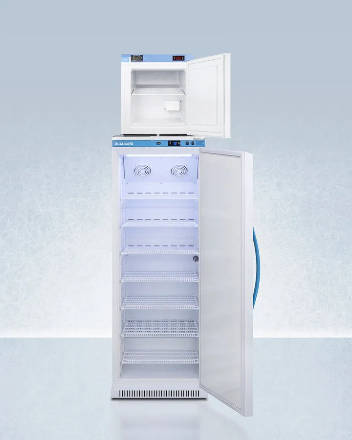 Accucold Summit - 24" Wide All-refrigerator/all-freezer Combination | ARS12PV-FS24LSTACKMED2