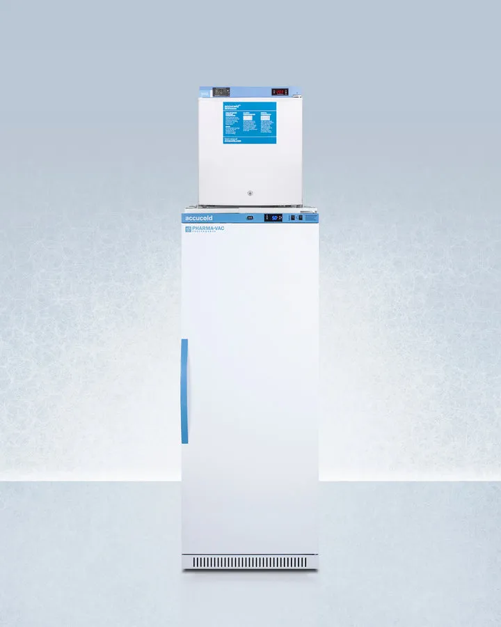 Accucold Summit - 24" Wide All-refrigerator/all-freezer Combination | ARS12PV-FS24LSTACKMED2