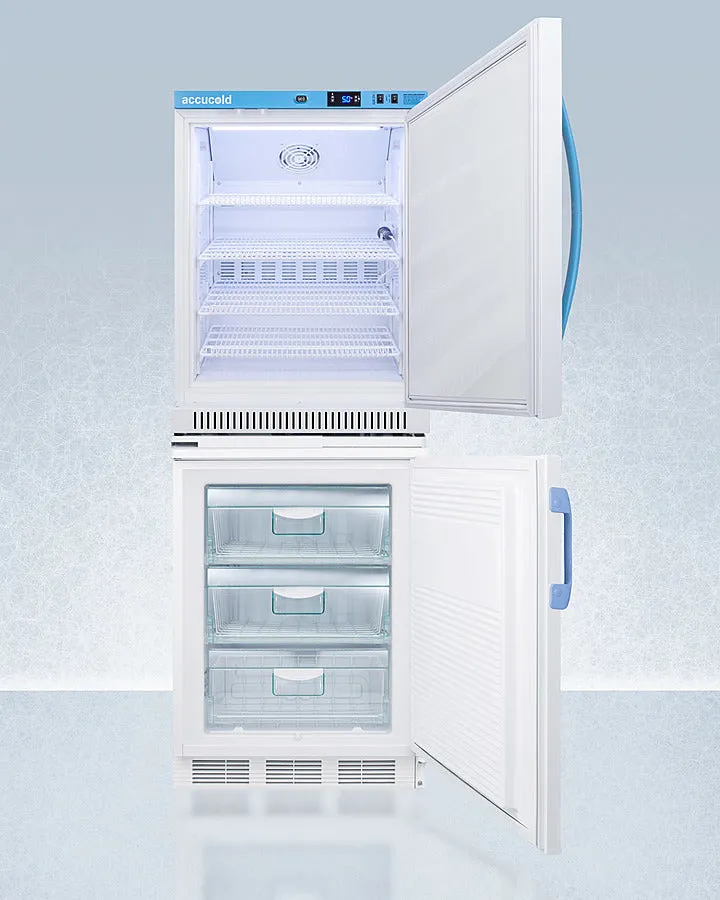 Accucold Summit - 24" Wide All-Refrigerator/All-Freezer Combination | ARS6PV-VT65MLSTACKMED2