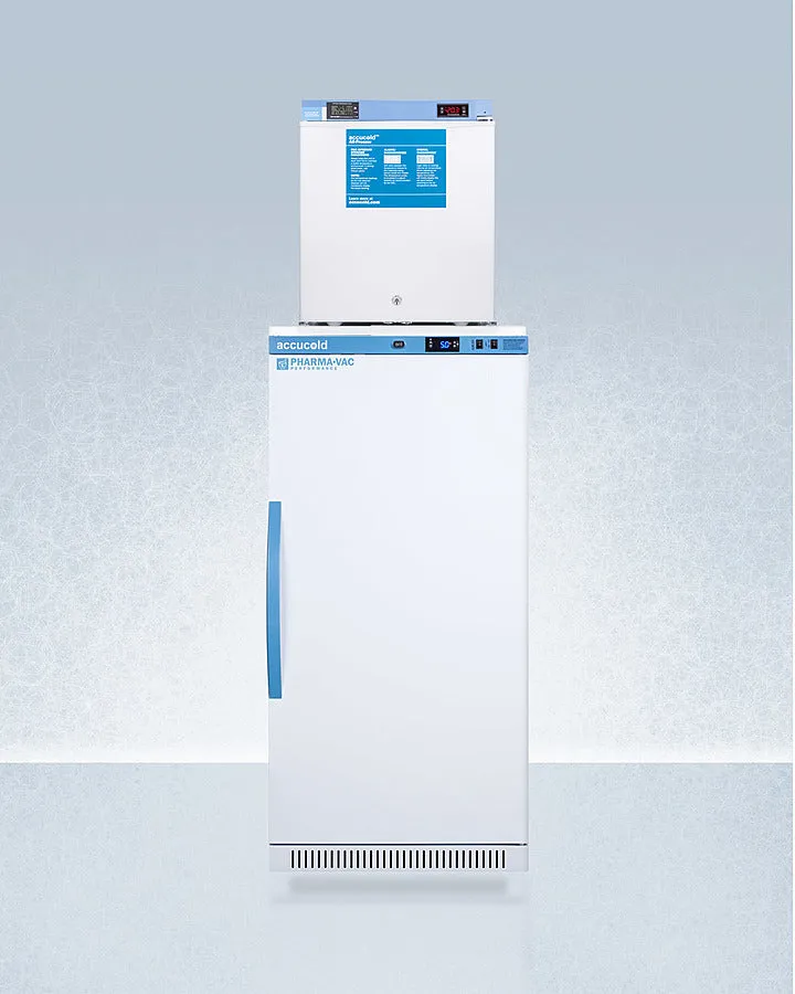 Accucold Summit - 24" Wide All-Refrigerator/All-Freezer Combination | ARS8PV-FS24LSTACKMED2