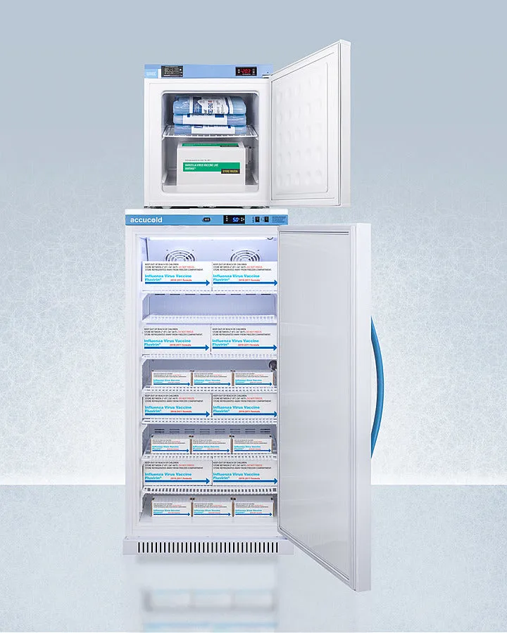 Accucold Summit - 24" Wide All-Refrigerator/All-Freezer Combination | ARS8PV-FS24LSTACKMED2