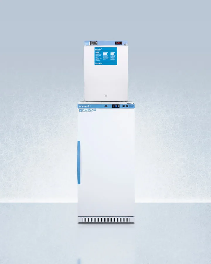 Accucold Summit - 24" Wide All-Refrigerator/All-Freezer Combination | ARS8PV-FS30LSTACKMED2