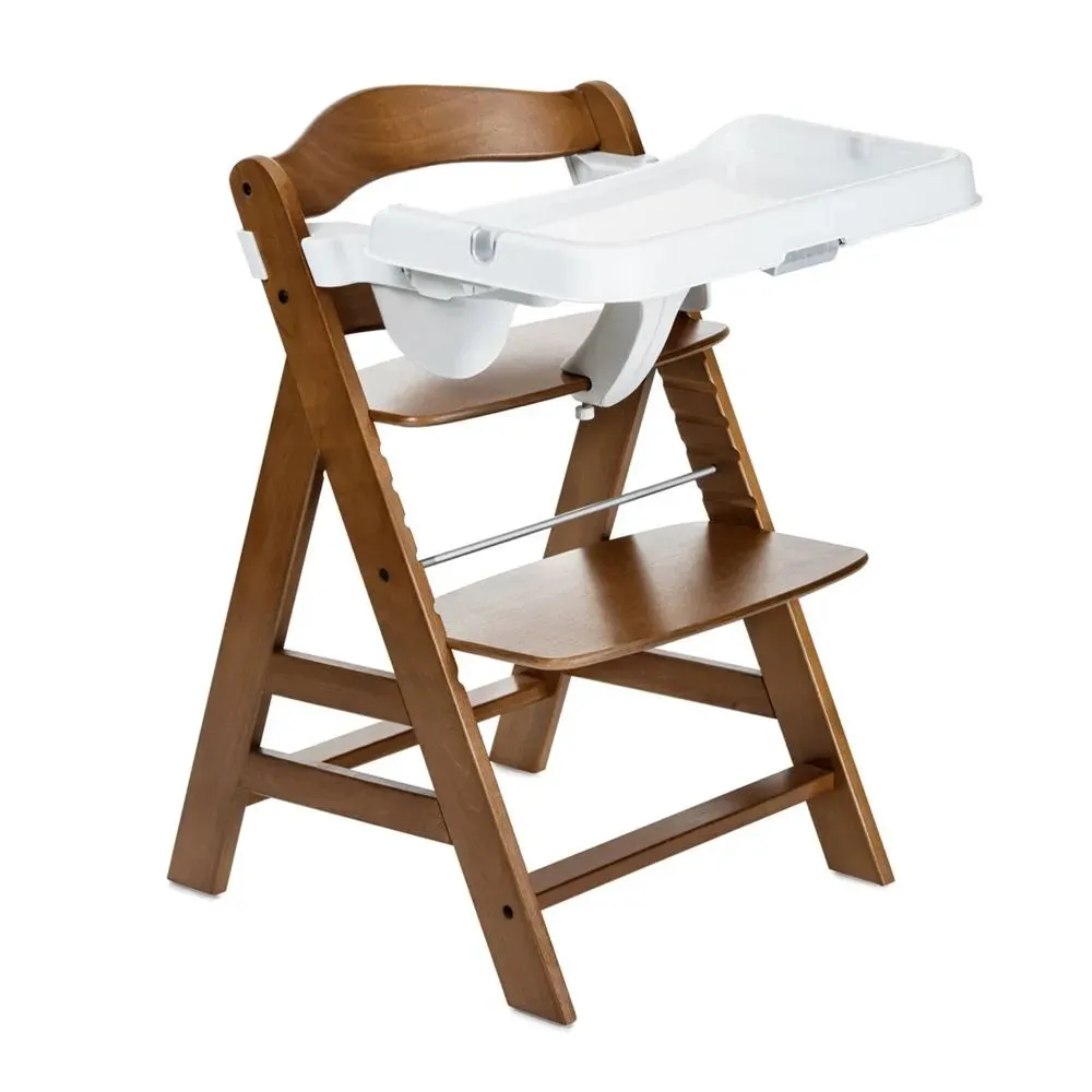 Alpha  Highchair with Tray - Natural/White