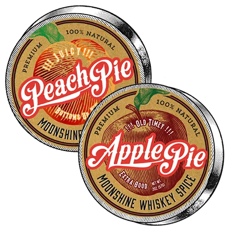 Apple & Peach Pie Moonshine Spice Combo