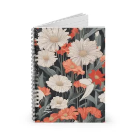 Art Deco Flowers, Spiral Notebook Journal - Write in Style