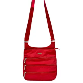 BAGGALLINI Big Zipper Crossbody - Red