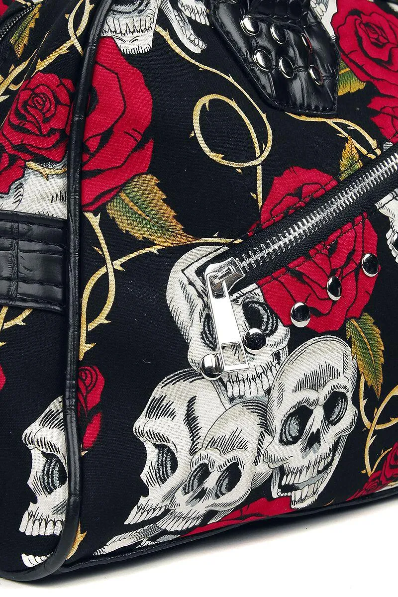 Banned Alt - Skull Rose - Hand / Shoulder Bag