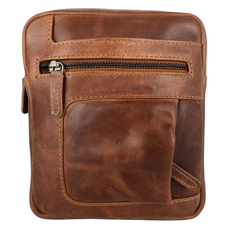 Benjamin Men's Leather Shoulder Crossbody Bag