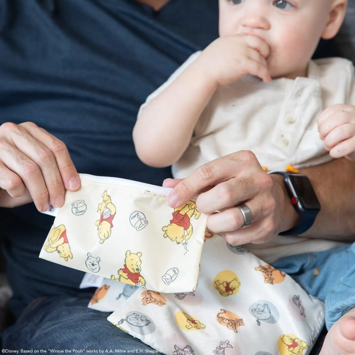 Bumkins Reusable Snack Bag 3pk Winnie the Pooh