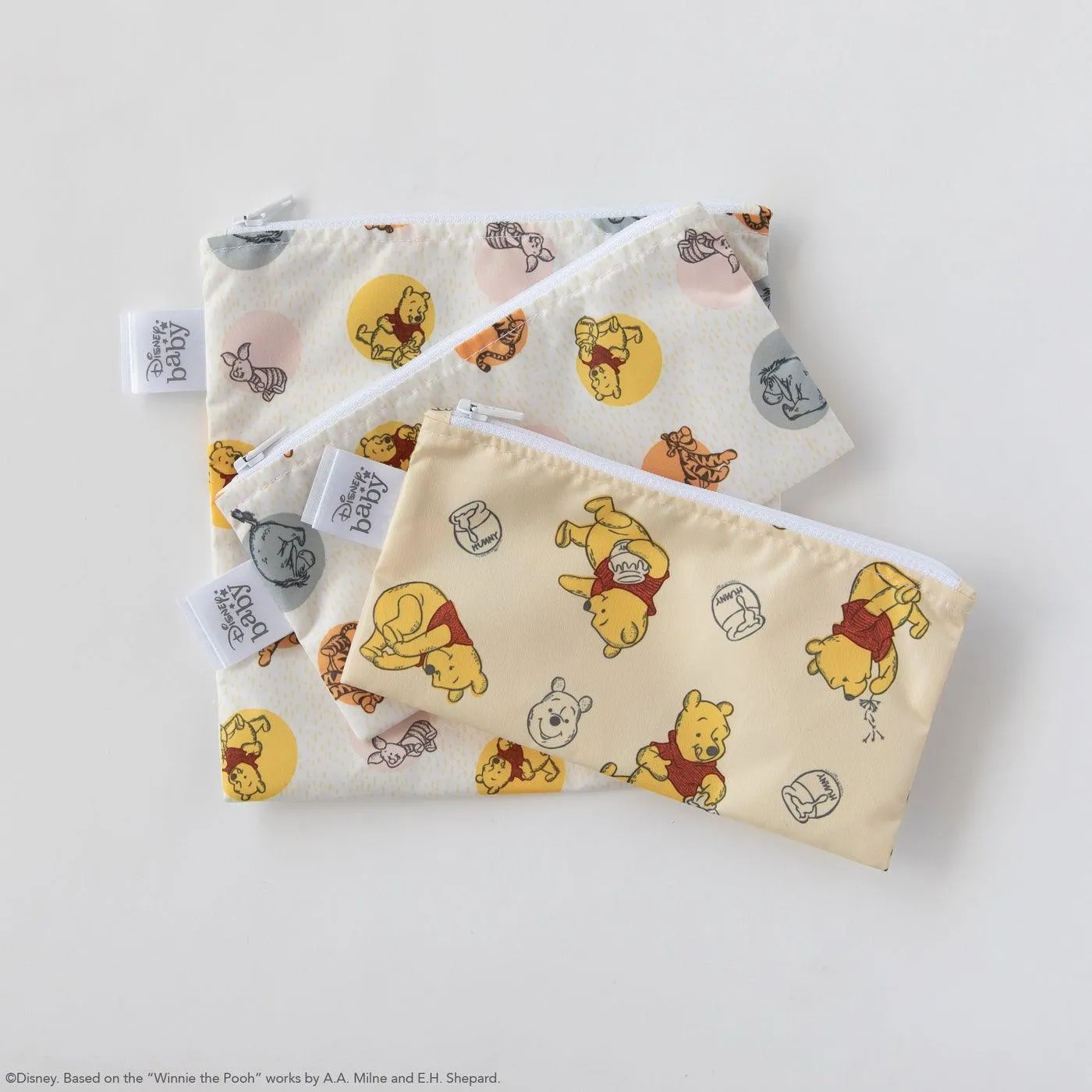 Bumkins Reusable Snack Bag 3pk Winnie the Pooh