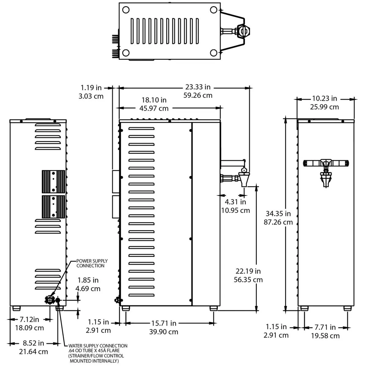 Bunn 10 Gallon Hot Water Dispenser - H10X