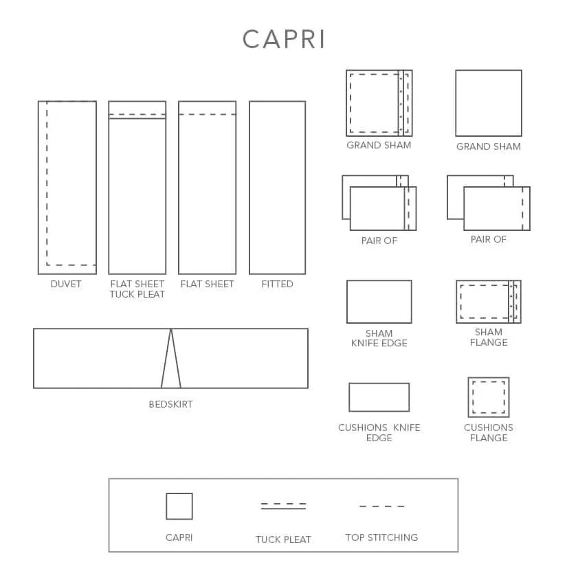 Capri Twin/Single Sheet Set (38 x 74")