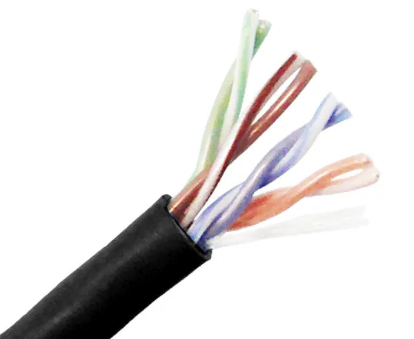 CAT5E UTP Bulk Stranded Ethernet Cable, Bare Copper CM, 24 AWG 1000FT