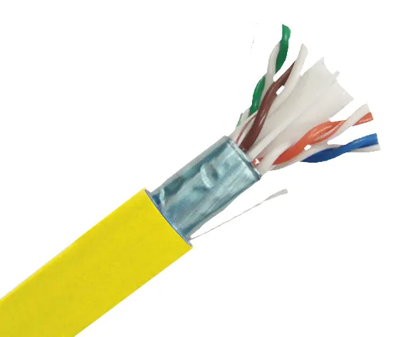 CAT6 Bulk Riser Ethernet Cable, CMR, UL Listed Shielded Solid Copper, 24 AWG 1000FT