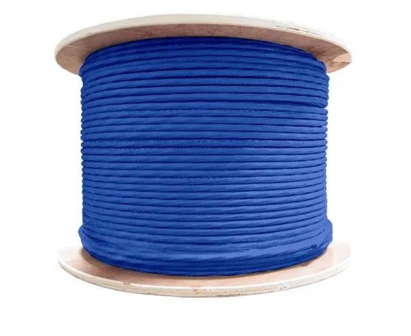 CAT6 Bulk Stranded Ethernet Cable, Shielded Bare Copper CM, 24 AWG 1000FT