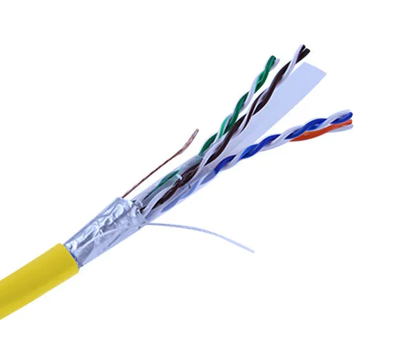 CAT6 Bulk Stranded Ethernet Cable, Shielded Bare Copper CM, 24 AWG 1000FT