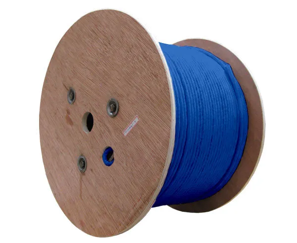 CAT6 Plenum Bulk Ethernet Cable, Shielded CMP, Solid Copper 23 AWG 1000FT