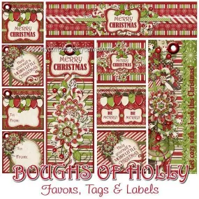 Christmas Favors & Tags PRINTABLE {Clearance}