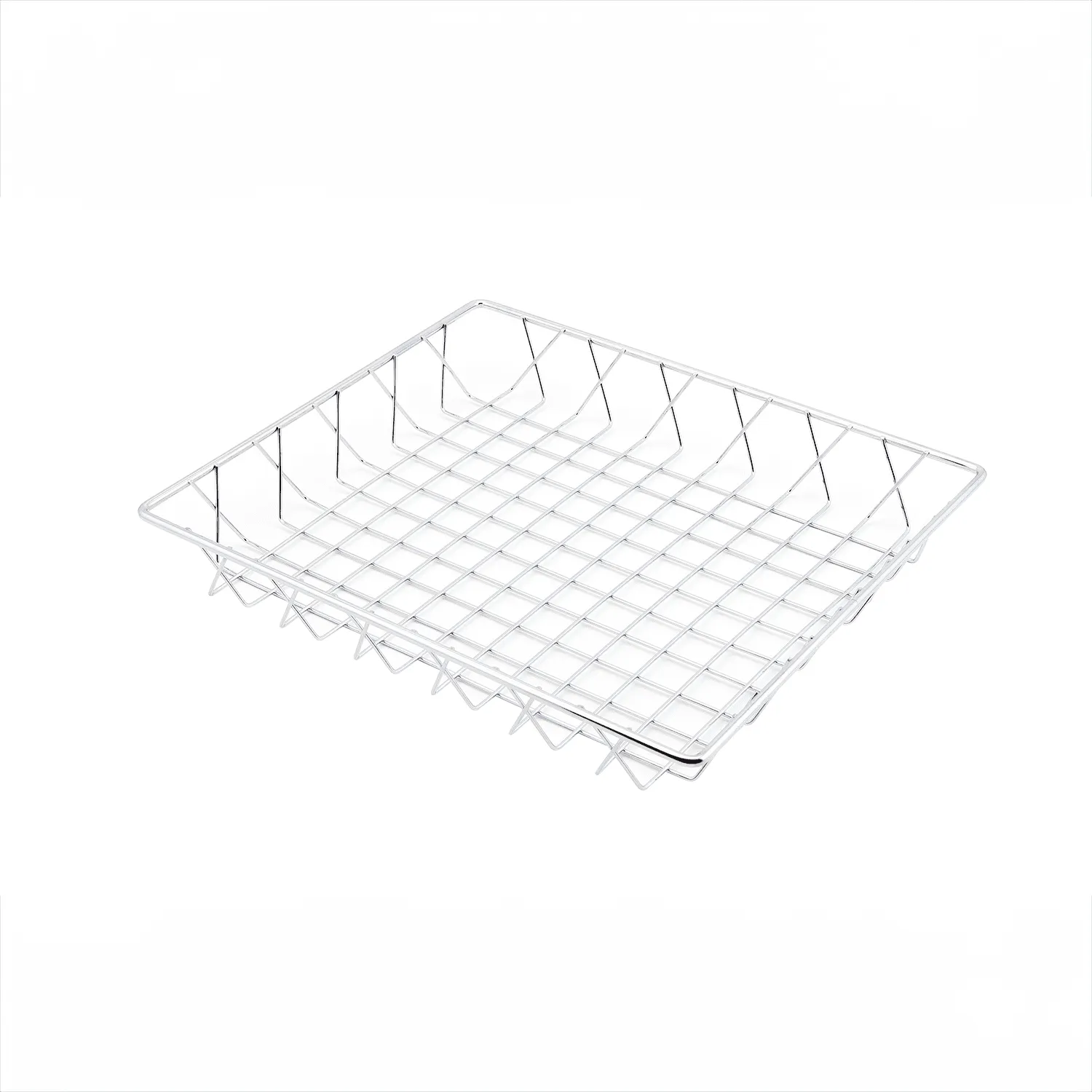 Chrome Display Basket 35X30X5cm - Pack 1