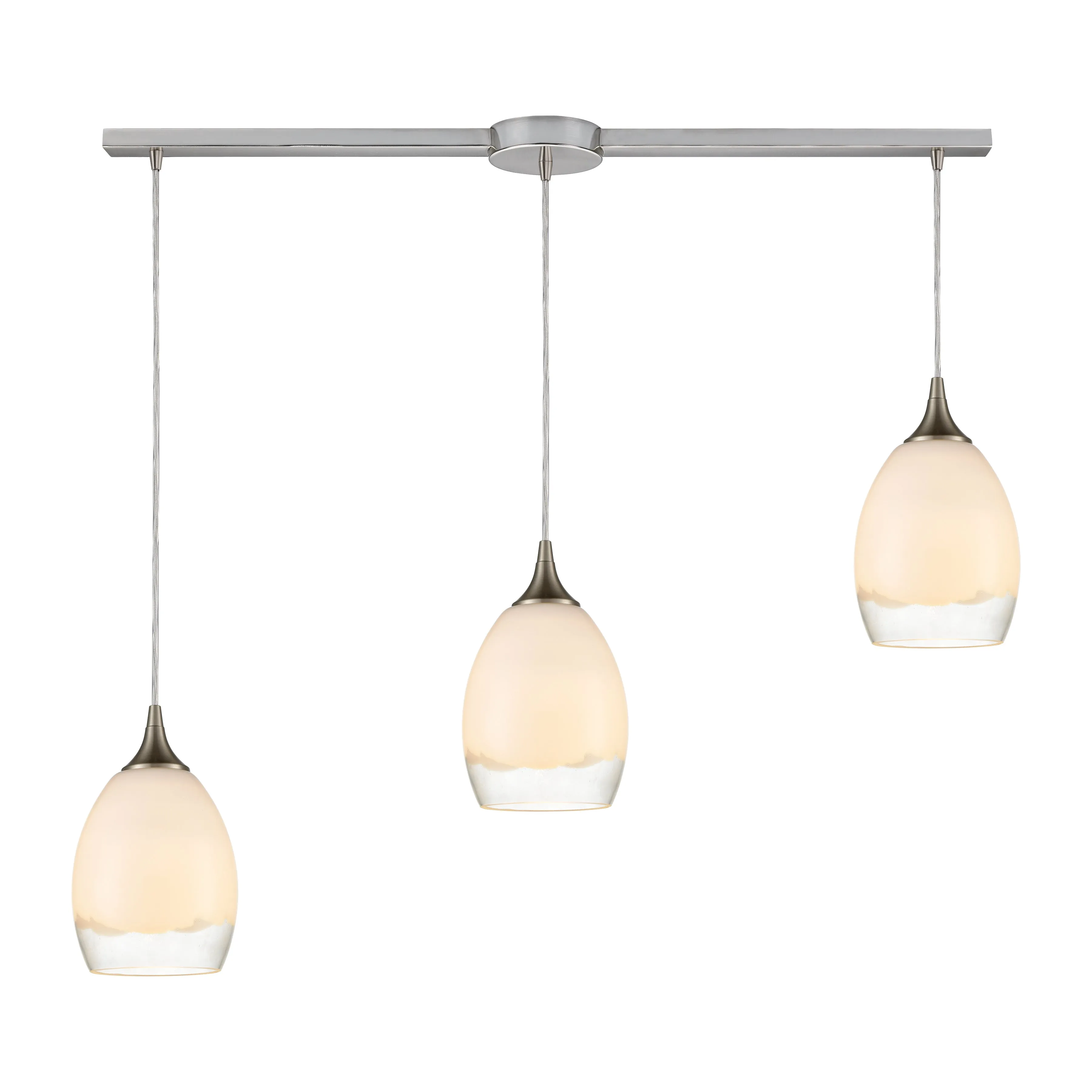 Cirrus 36" 3 Light Mini Pendant in Satin Nickel