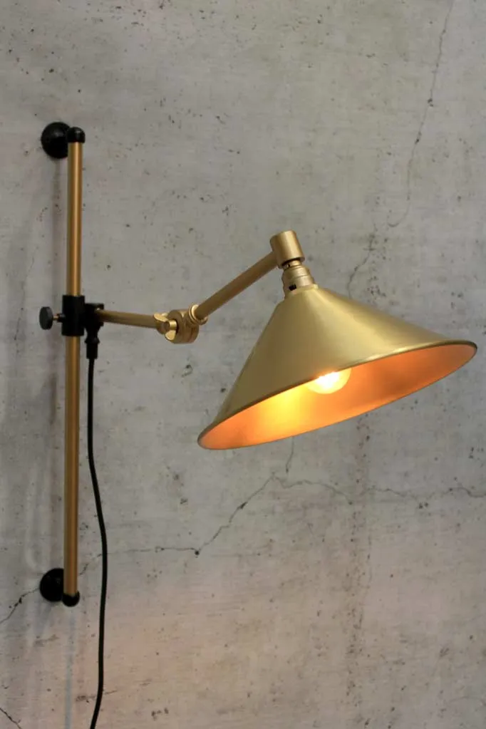 Cone Swing Arm Wall Lamp with Wall Plug