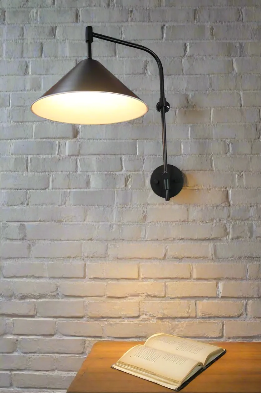 Cone Wing Wall Lamp with Wall Plug