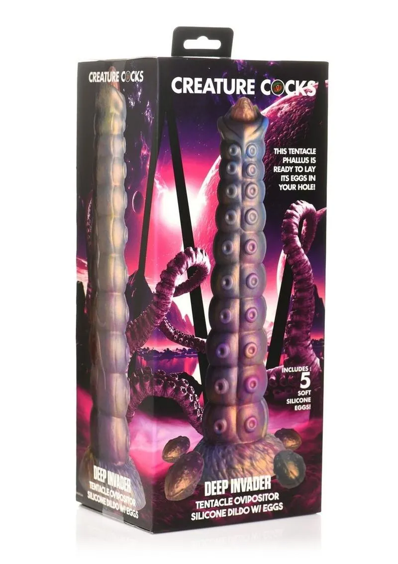 Creature Cocks Deep Invader Tentacle Ovipositor Silicone Dildo