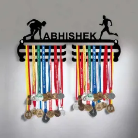 Customized Medal Holder for Wall Medal Hangers with Name - Running Sports