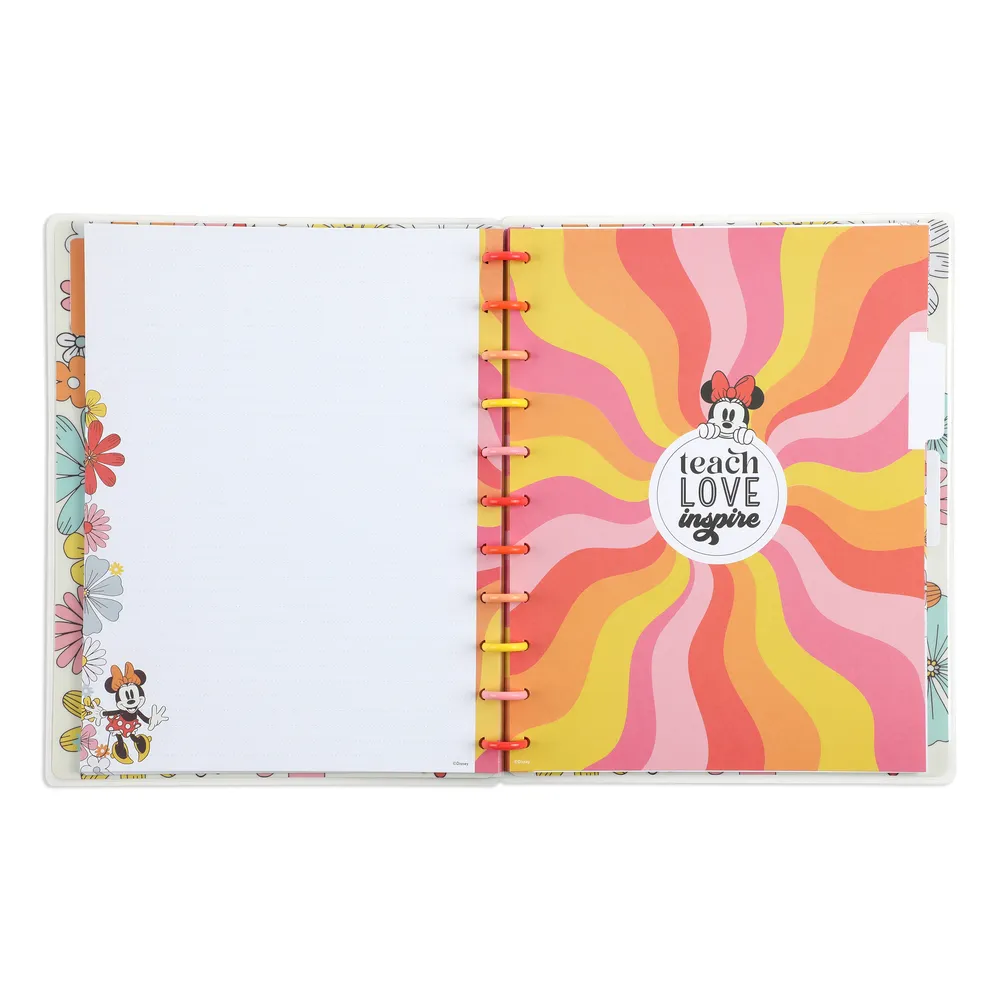 Disney Sunny Minnie Teacher - Dotted Lined Big Teacher Notebook - 60 Sheets