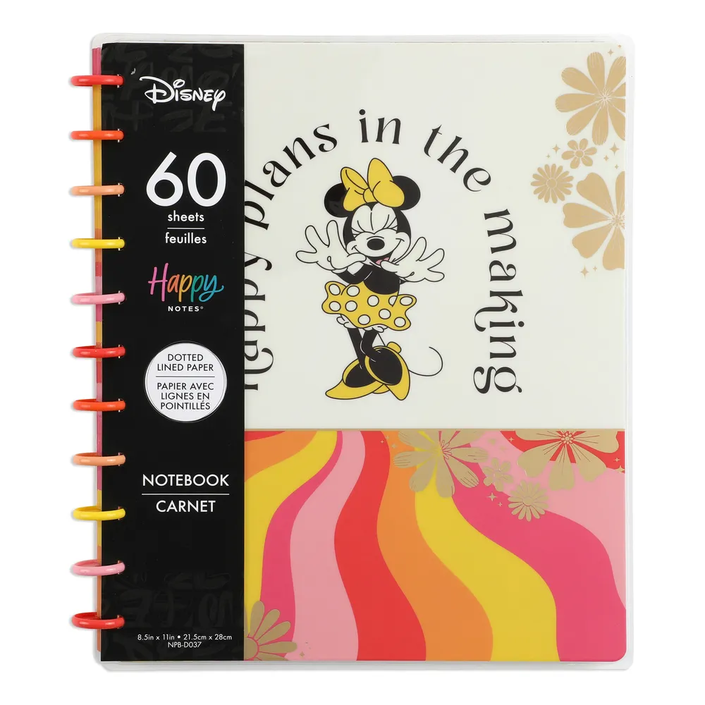 Disney Sunny Minnie Teacher - Dotted Lined Big Teacher Notebook - 60 Sheets