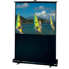 Draper 230139 Matt White XT1000E Portable Floor Rising Projector Screen (50"x80")