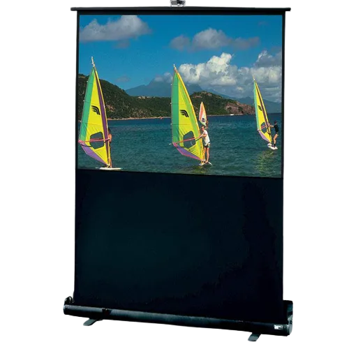 Draper 230139 Matt White XT1000E Portable Floor Rising Projector Screen (50"x80")