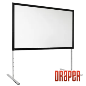 Draper 385102 Complete Screen w/Matt White Surface and Anodized Frame - HDTV (45"x80")