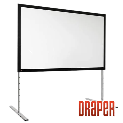 Draper 385103 Complete Screen w/Matt White Surface and Anodized Frame - HDTV (54"x96")