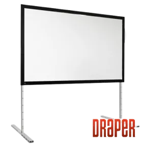 Draper 385109 Complete Screen w/Matt White Surface and Anodized Frame - HDTV (122"x216")