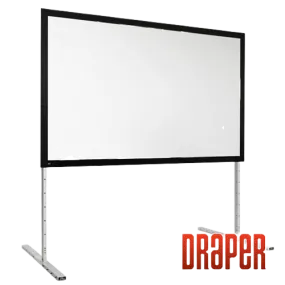 Draper 385122 Complete Screen w/Matt White Surface and Anodized Frame (50"x80")