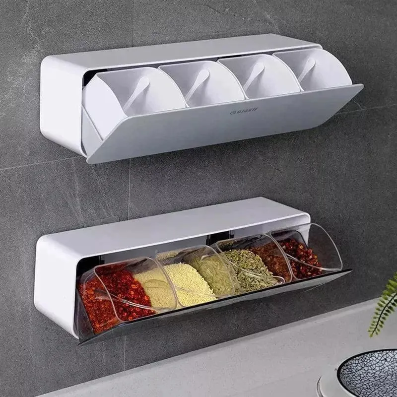 Dust proof spice rack