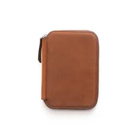 Endless Companion Leather Adjustable 5-Pen Pouch Brown