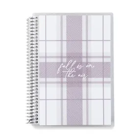 Erin Condren A5 Cozy Plaid Coiled Notebook - Lined